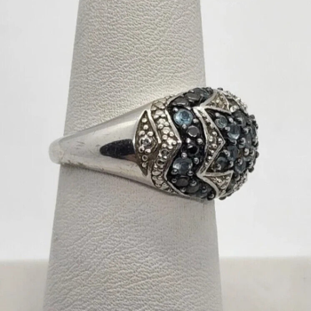 925 Sterling Silver Spinel Ring Size 6.5