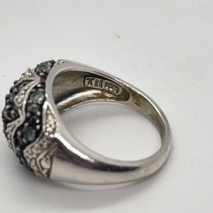 925 Sterling Silver Spinel Ring Size 6.5