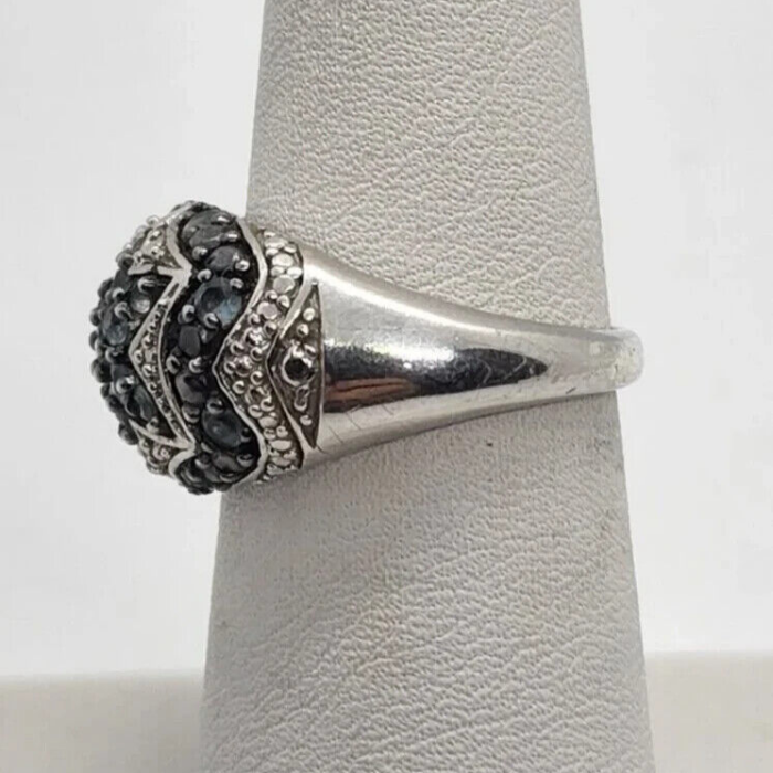 925 Sterling Silver Spinel Ring Size 6.5