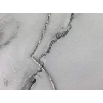 925 Sterling Silver White Topaz Chain With Cross Italy