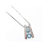 925 Sterling Silver Blue Spinel Chain With Pendant