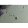 925 Sterling Silver Blue Spinel Chain With Pendant