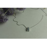 925 Sterling Silver Blue Spinel Chain With Pendant