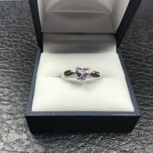 925 Sterling Silver Amethyst 