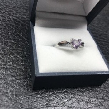 925 Sterling Silver Amethyst 