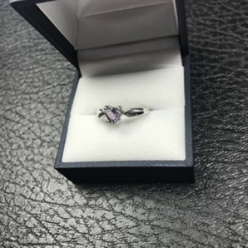 925 Sterling Silver Amethyst 