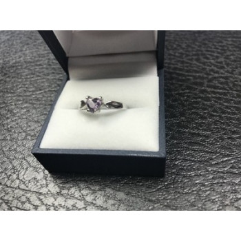925 Sterling Silver Amethyst 