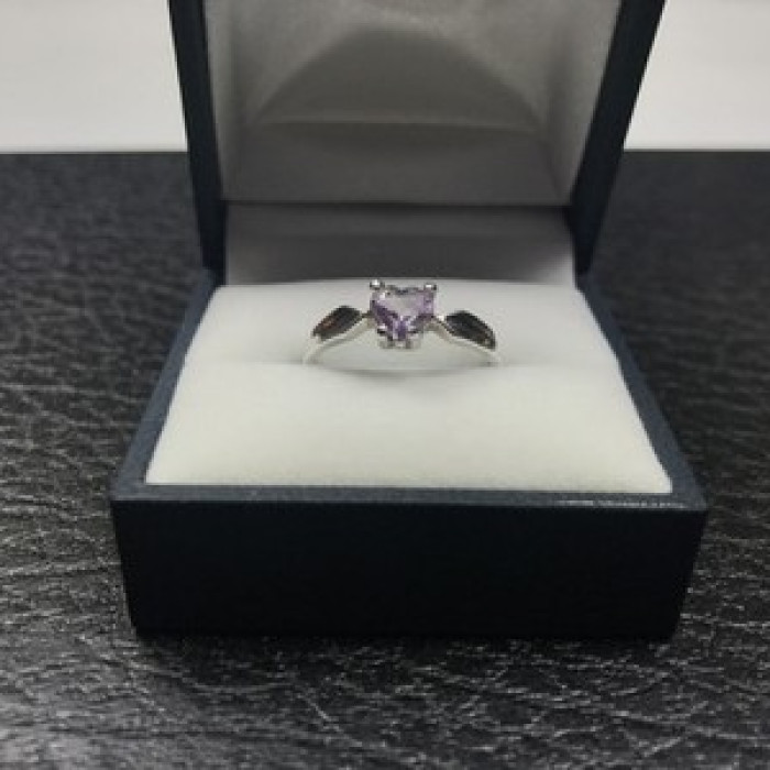 925 Sterling Silver Amethyst 