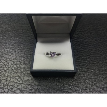 925 Sterling Silver Amethyst 