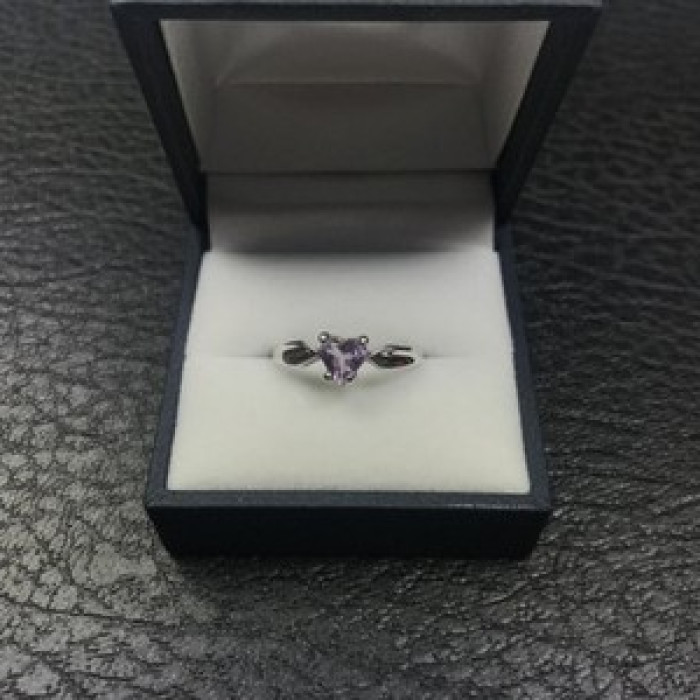 925 Sterling Silver Amethyst 