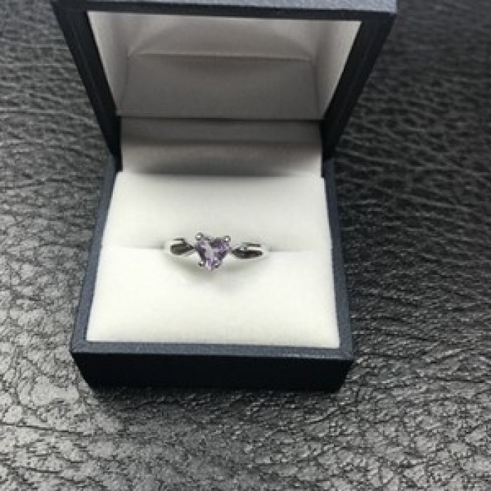 925 Sterling Silver Amethyst 