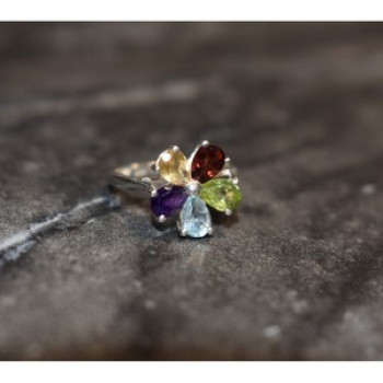 925 Sterling Silver Multi Gemstones 