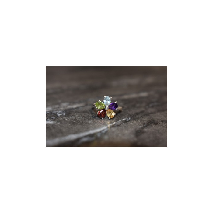 925 Sterling Silver Multi Gemstones 