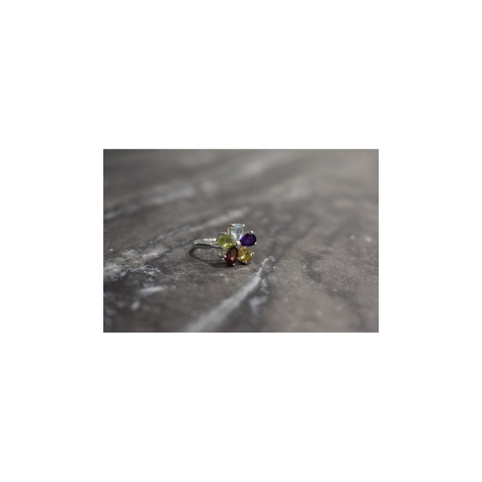 925 Sterling Silver Multi Gemstones 