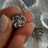 Beautiful 925 Sterling Silver Pearl Earrings Length 0.60 Inch