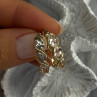 925 Sterling Silver Gold Plated White Topaz Earrings Length 0.90 Inch