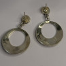 Vintage 925 Sterling Silver Turquoise Earrings Length 1.80 Inch