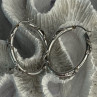 Classy 925 Sterling Silver Earrings Length 1.60 Inch