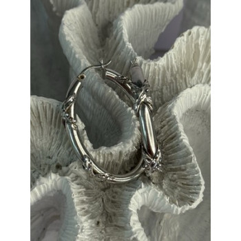 Classy 925 Sterling Silver Earrings Length 1.60 Inch