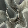 Classy 925 Sterling Silver Earrings Length 1.60 Inch