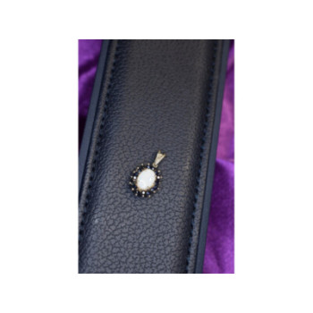 925 Sterling Silver Opal & Sapphires Pendant