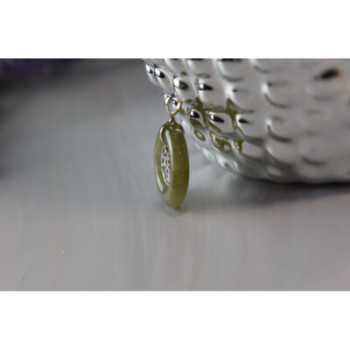 925 Sterling Silver Jadeite Pendant