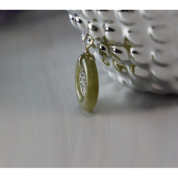925 Sterling Silver Jadeite Pendant