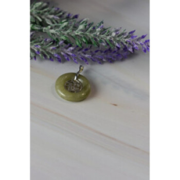 925 Sterling Silver Jadeite Pendant