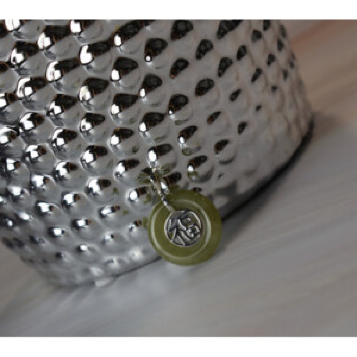 925 Sterling Silver Jadeite Pendant