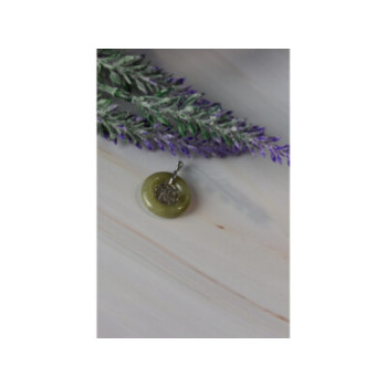 925 Sterling Silver Jadeite Pendant