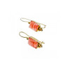 925 Sterling Silver Gold Plated Agate Earrings