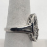 925 Sterling Silver Diamond Ring Size 8