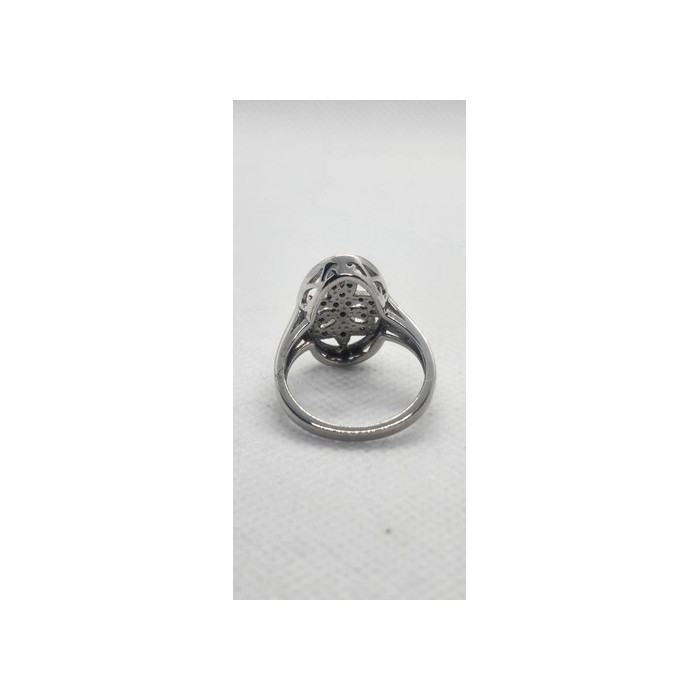 925 Sterling Silver Diamond Ring Size 8