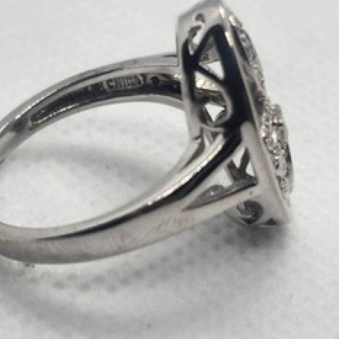 925 Sterling Silver Diamond Ring Size 8