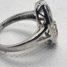 925 Sterling Silver Diamond Ring Size 8