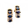 10K Yellow Gold Sapphires Earrings