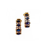 10K YELLOW GOLD SAPPHIRES EARRINGS