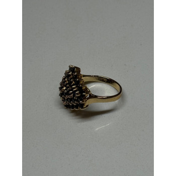 10K YELLOW GOLD RING SAPPHIRE SIZE 7