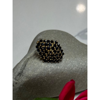 10K YELLOW GOLD RING SAPPHIRE SIZE 7