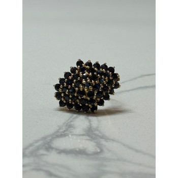 10K YELLOW GOLD RING SAPPHIRE SIZE 7