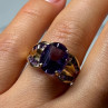 10K Yellow Gold Amethyst Ring Size 7