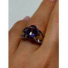 10K YELLOW GOLD AMETHYST RING SIZE 7