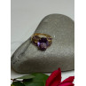 10K YELLOW GOLD AMETHYST RING SIZE 7