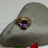 10K Yellow Gold Amethyst Ring Size 7