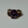 10K Yellow Gold Amethyst Ring Size 7