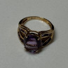 10K Yellow Gold Amethyst Ring Size 7