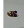 10K YELLOW GOLD AMETHYST RING SIZE 7