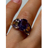 10K YELLOW GOLD AMETHYST RING SIZE 7
