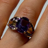 10K Yellow Gold Amethyst Ring Size 7