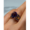 10K YELLOW GOLD AMETHYST RING SIZE 7